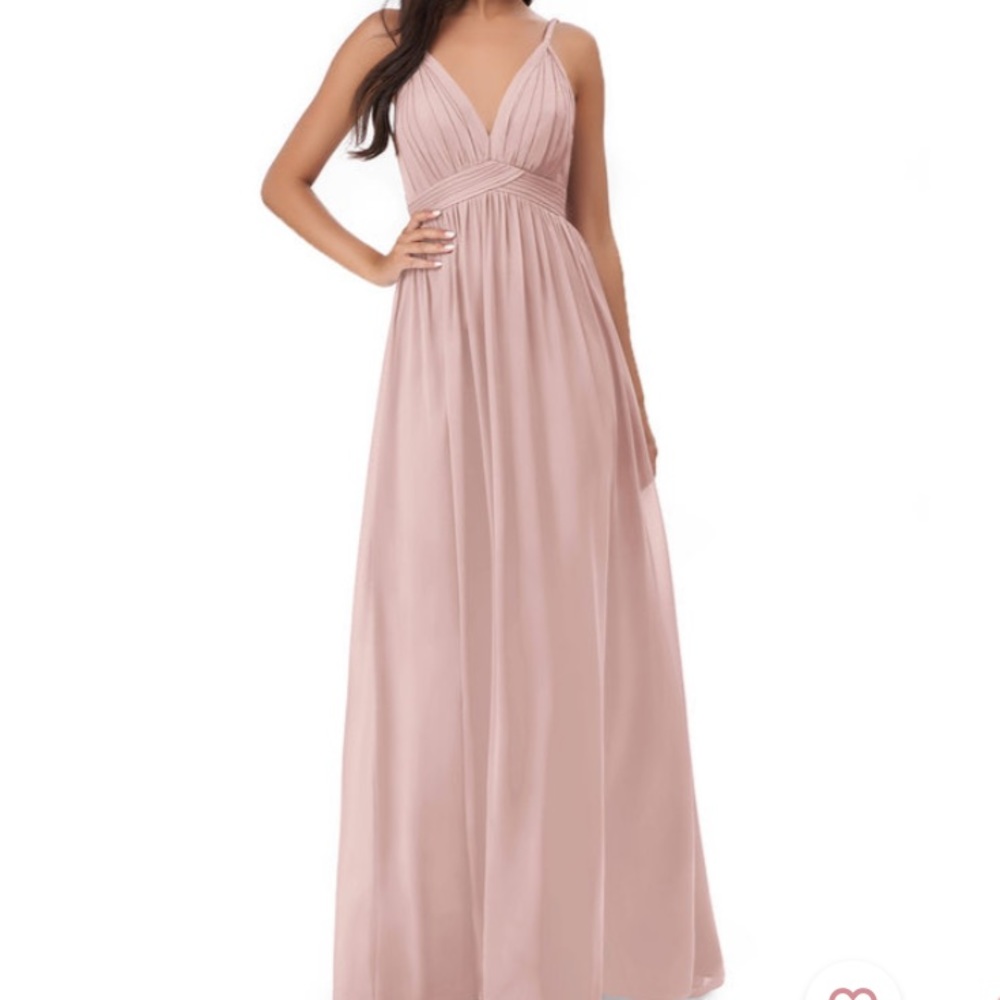 Azazie Blush Maxi Dress